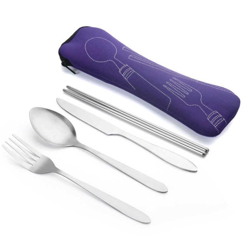 Pintinox Lot De 16 Couverts Voyage & Pique-Nique – Acier Inox Sans Nickel + Étui Transparent, Réutilisables
